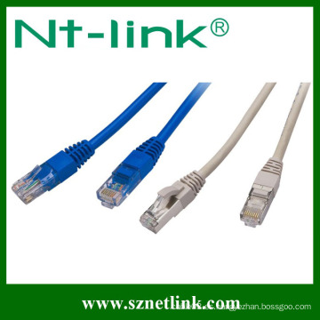 Alta calidad cable de remiendo de 24AWG UTP / FTP cat5e, precio más barato del cable de remiendo